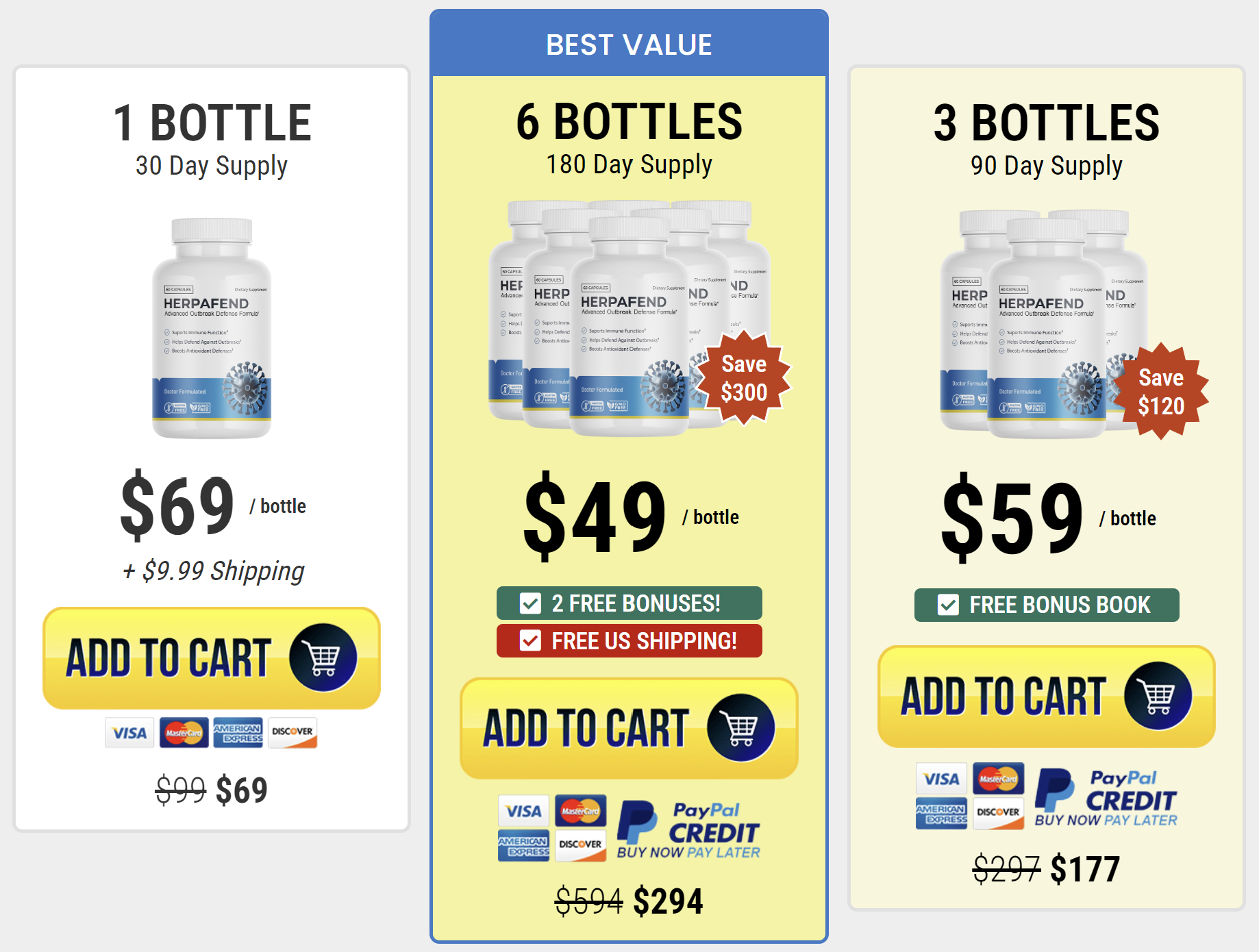 Herpafend.com price